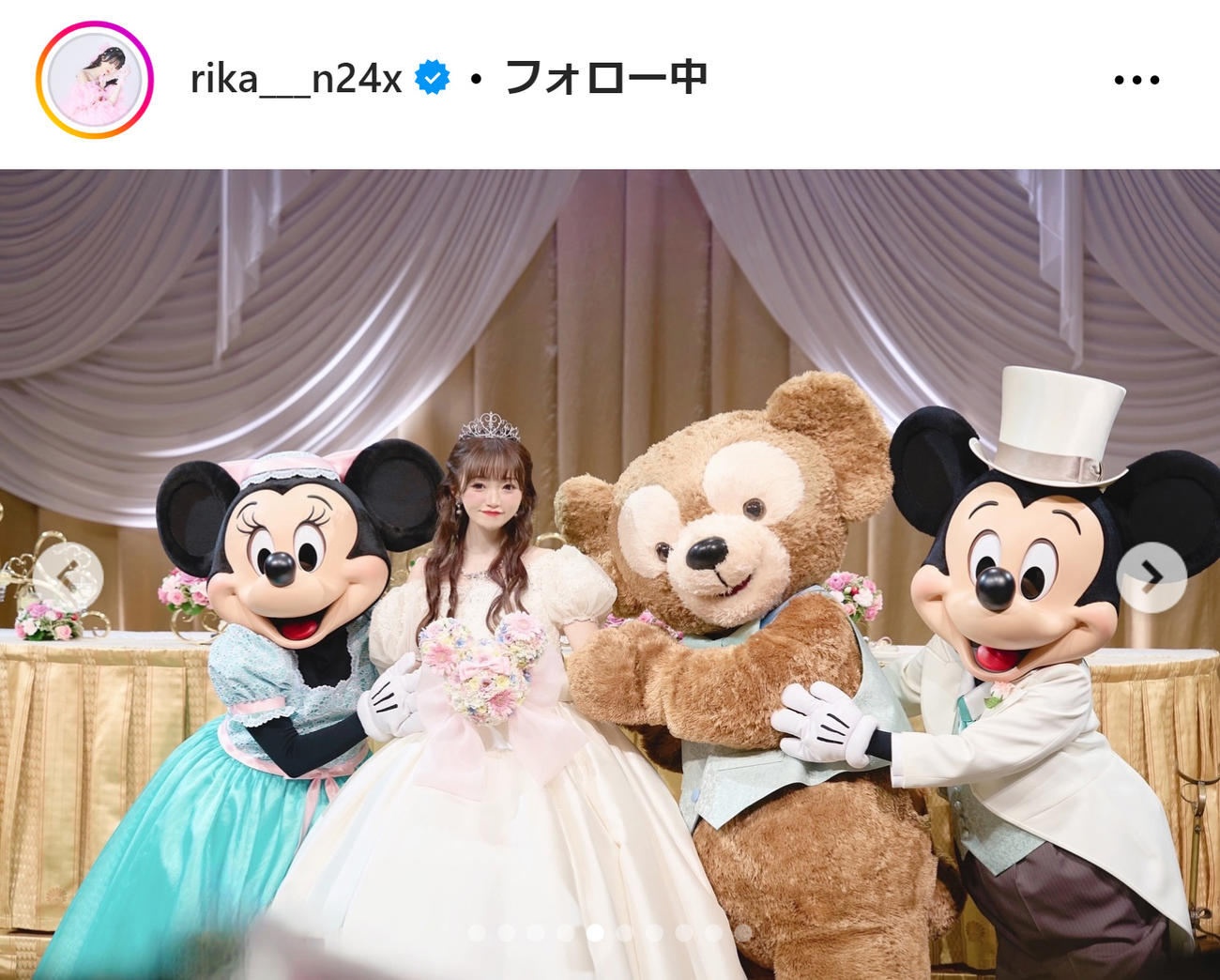 中井りかのインスタグラムから