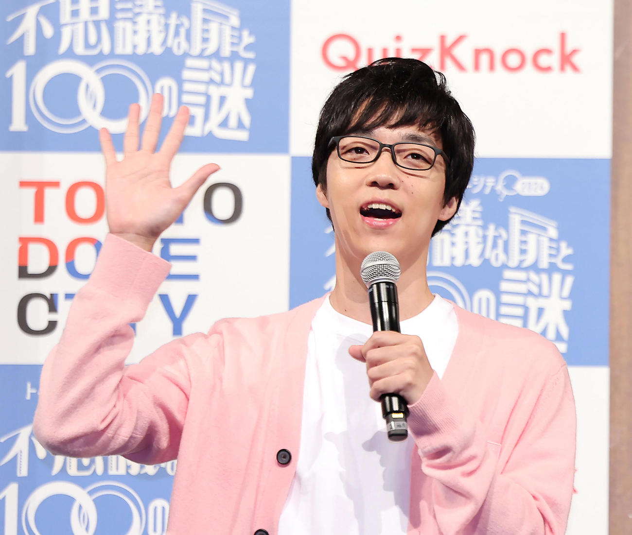 発表会に登場したふくらP（撮影・足立雅史）
