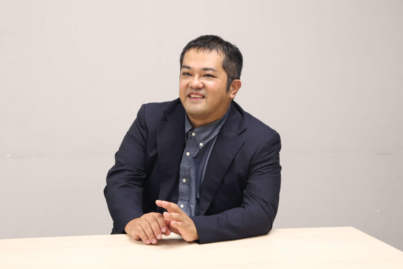 NHK連続テレビ小説「おむすび」の宇佐川隆史制作統括（撮影・阪口孝志）
