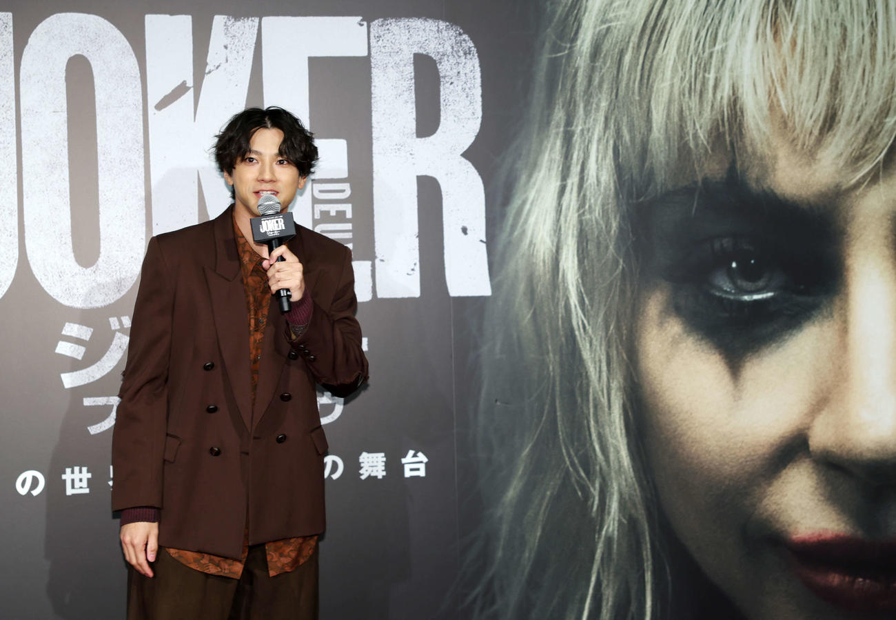 映画「ジョーカー2」声優発表＆注意速報イベントに登壇した山田裕貴（撮影・宮地輝）