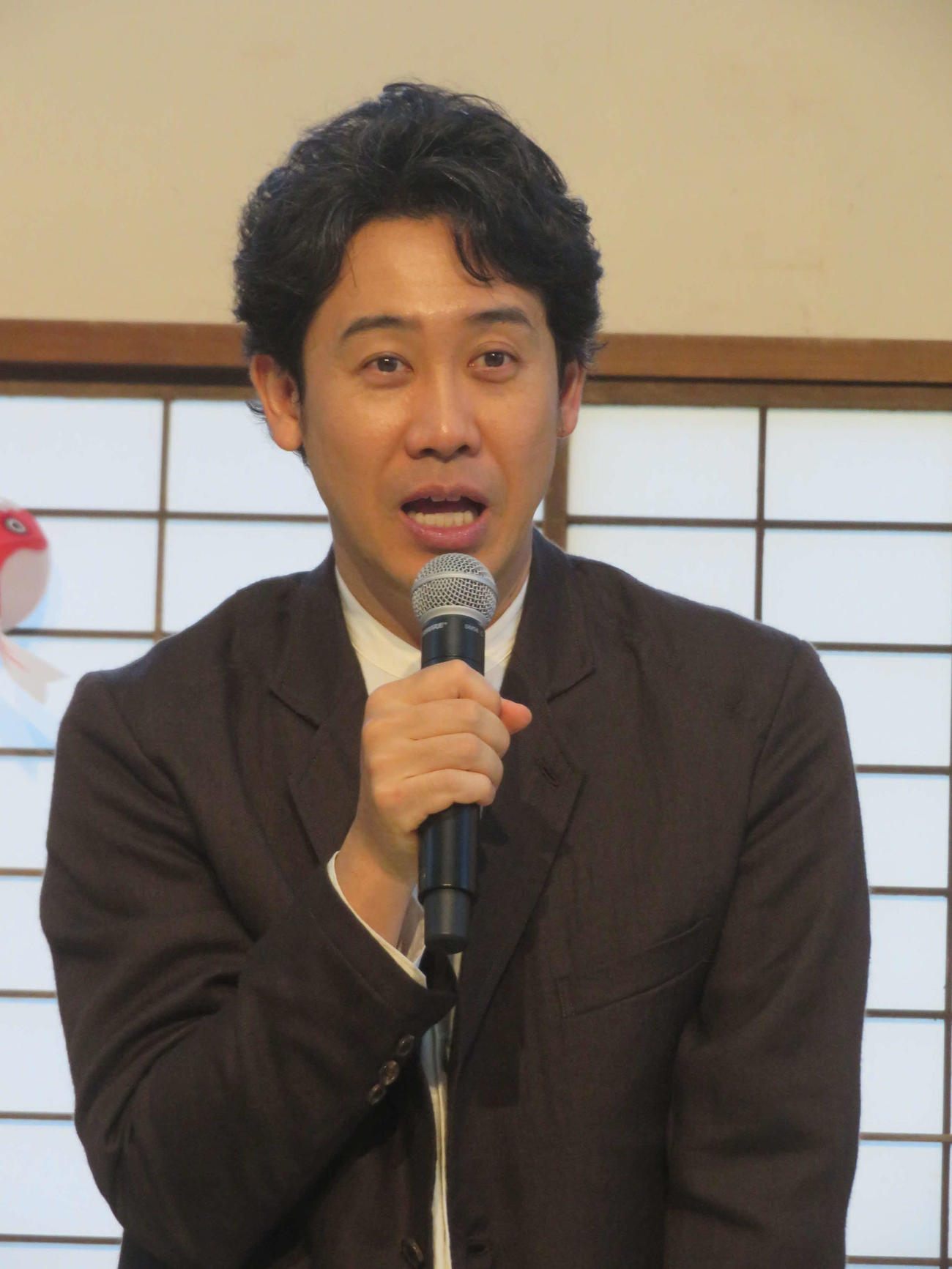 テレビ朝日開局65周年記念ドラマプレミアム「終りに見た街」制作会見に出席した大泉洋