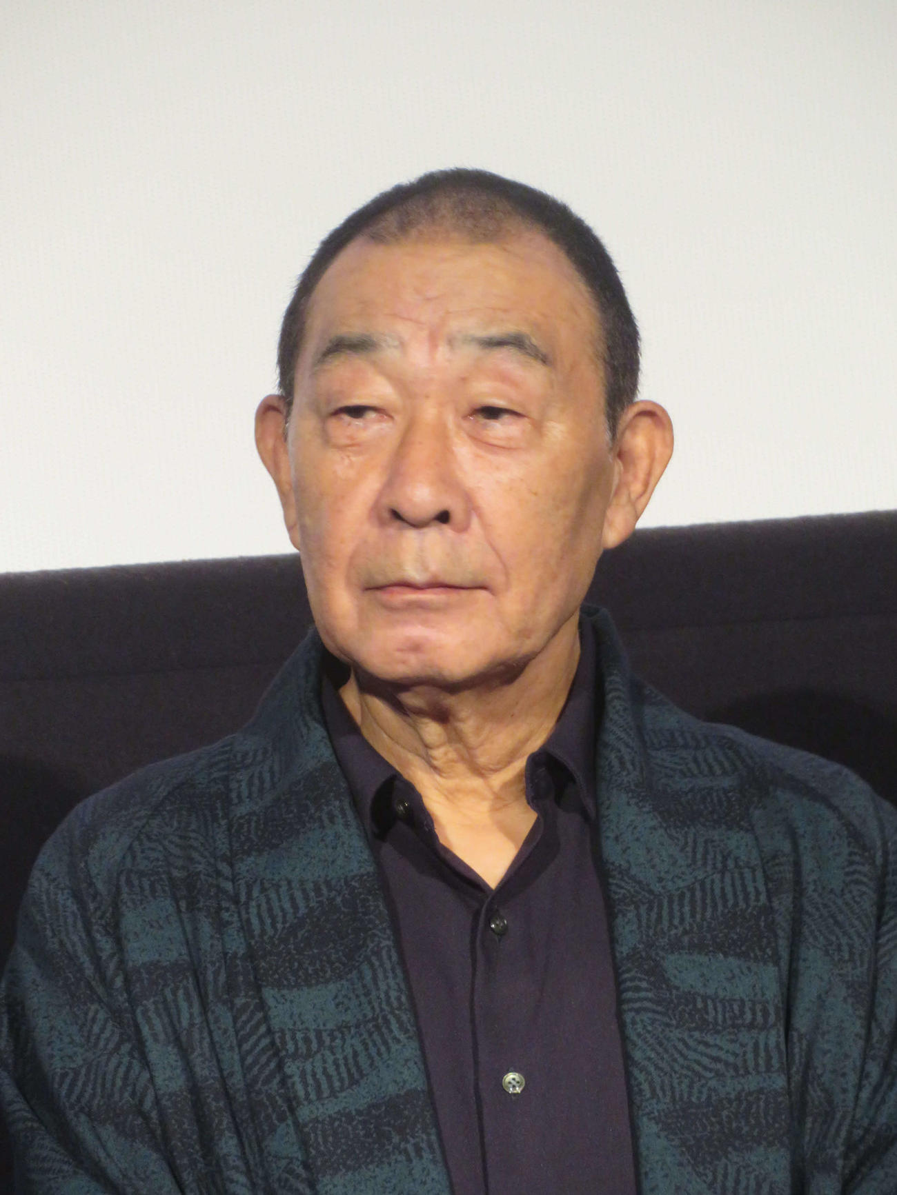 映画「ぼくが生きてる、ふたつの世界」公開記念舞台あいさつに出席したでんでん