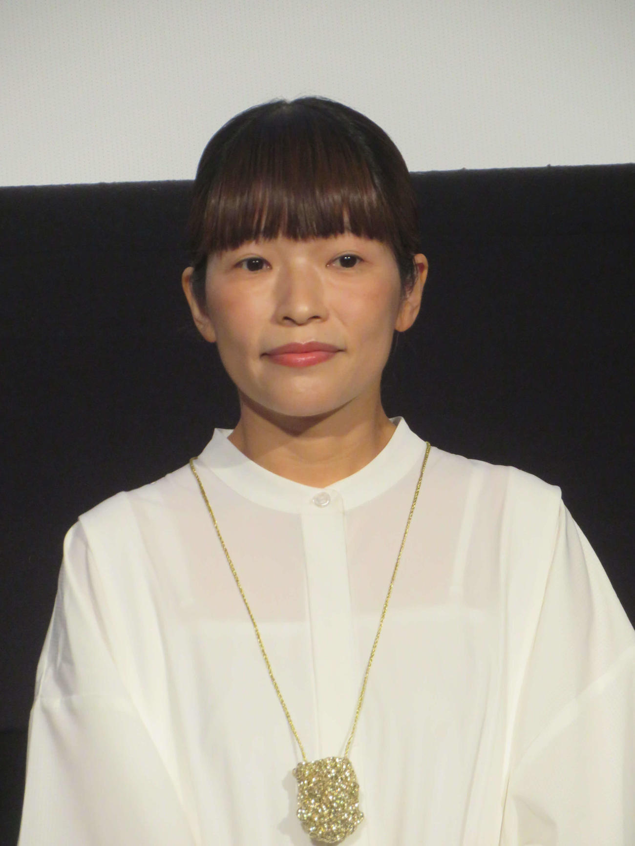 映画「ぼくが生きてる、ふたつの世界」公開記念舞台あいさつに出席した呉美保監督