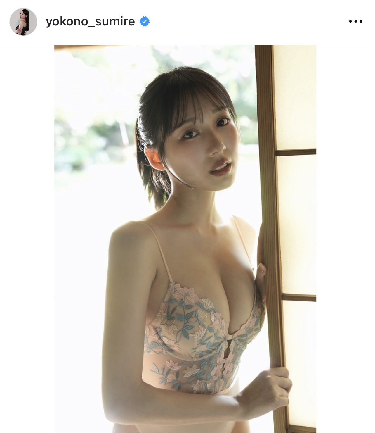 横野すみれのインスタグラムから
