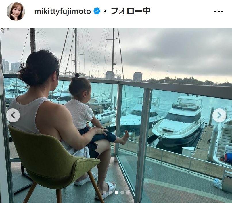 藤本美貴のインスタグラムから
