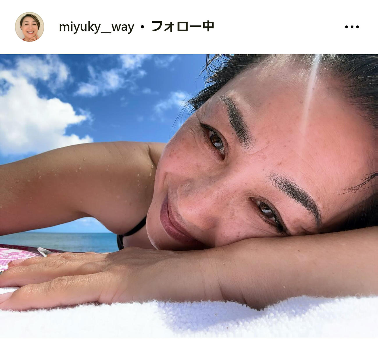 香坂みゆきのインスタグラムから