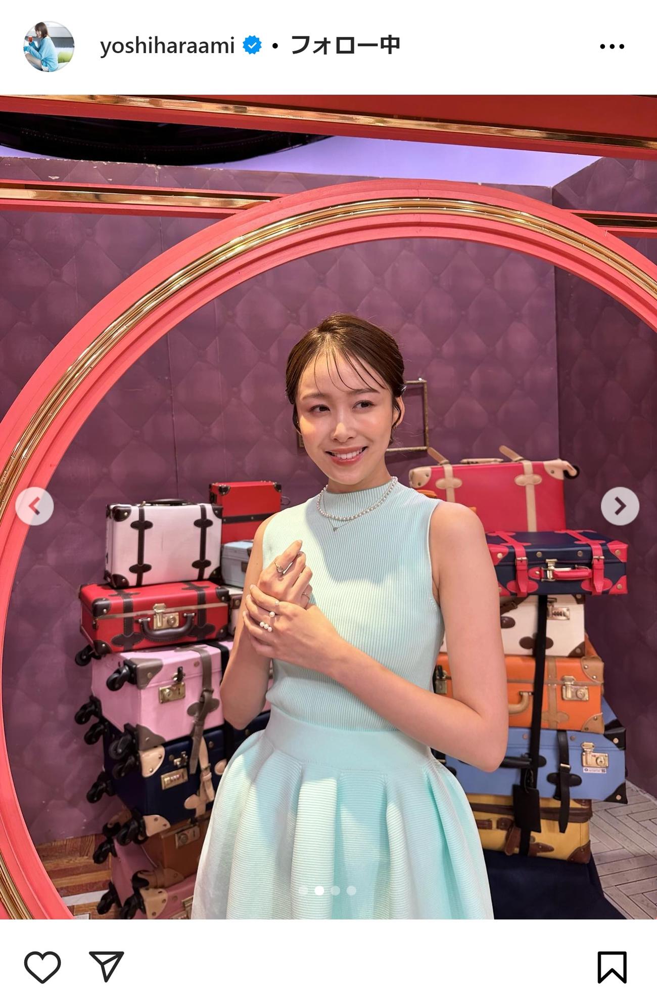 良原安美アナのインスタグラムから