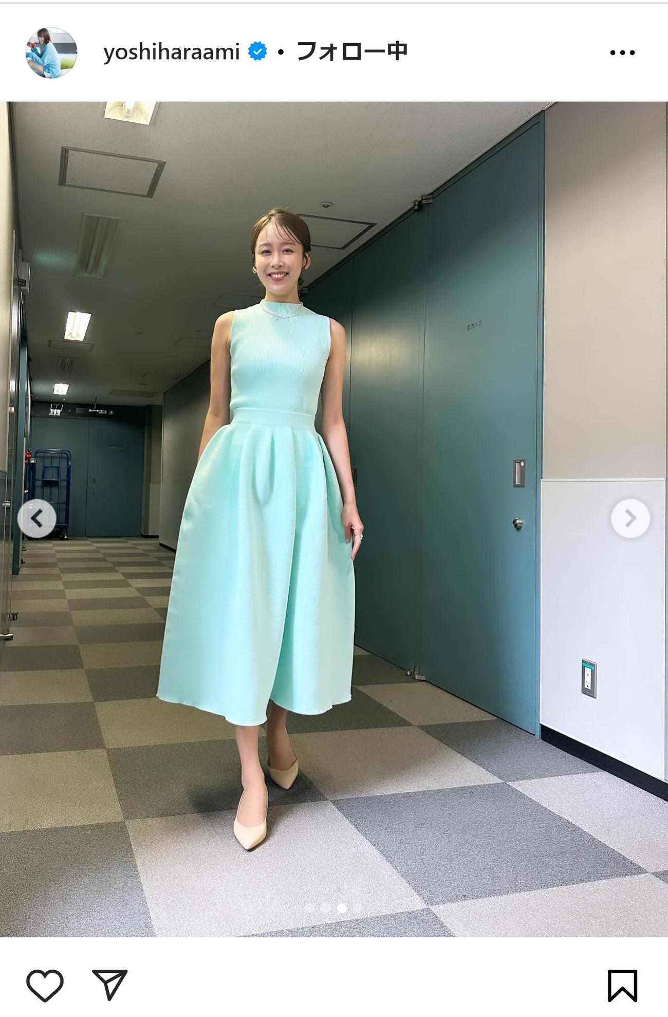 良原安美アナのインスタグラムから