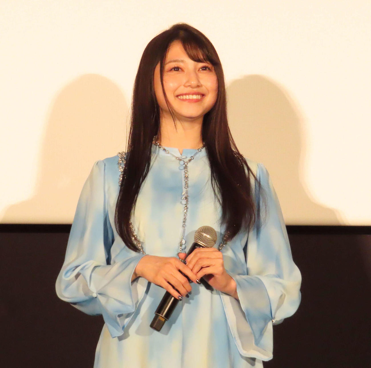 映画「がんばっていきまっしょい」完成披露上映会に出席した雨宮天