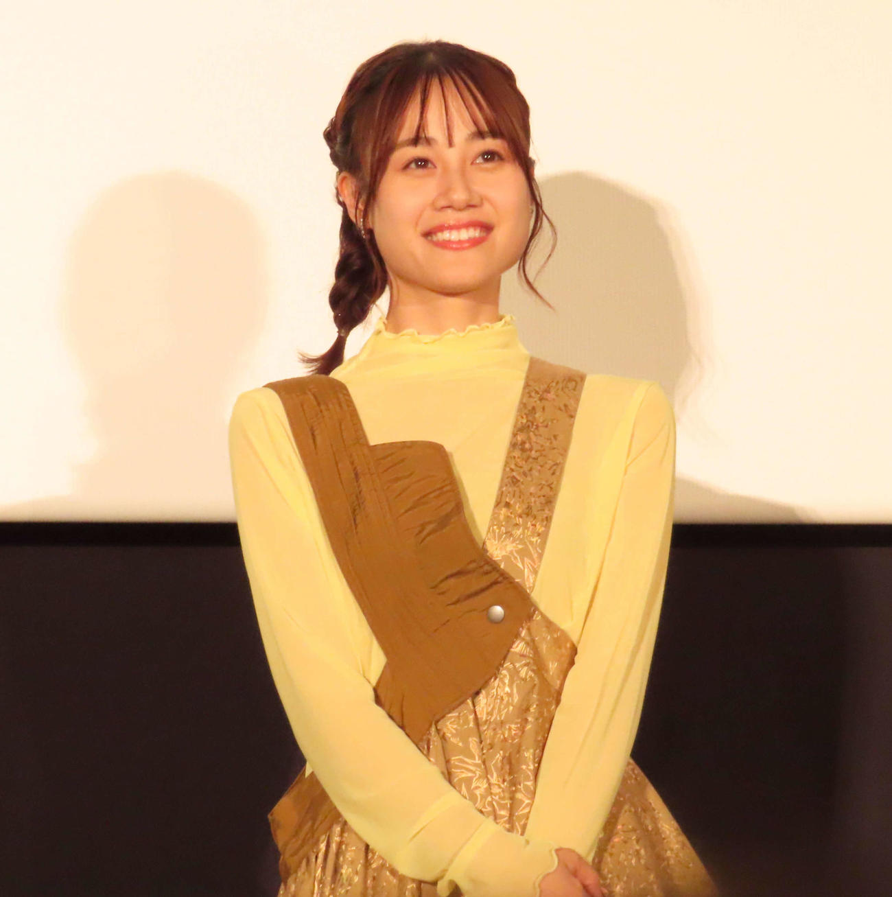 映画「がんばっていきまっしょい」完成披露上映会に出席した伊藤美来