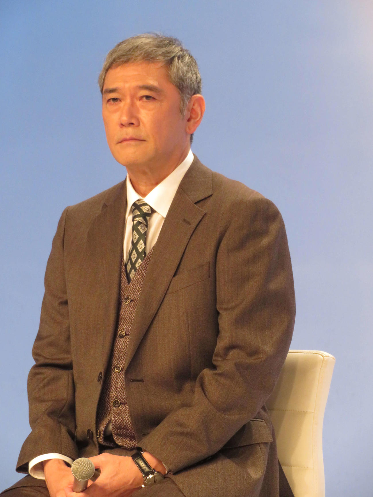 カンテレ・フジテレビ系「スノードロップの初恋」制作発表に出席した杉本哲太
