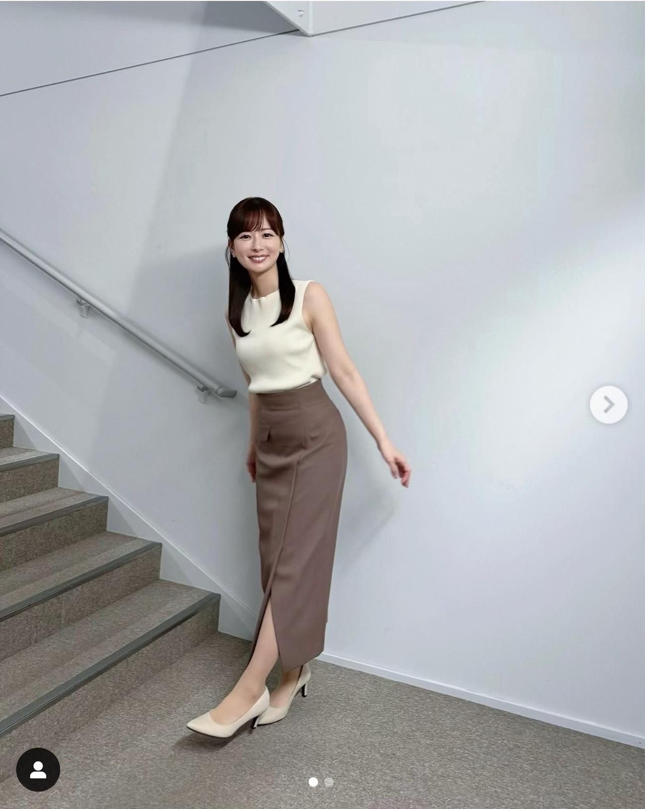 皆藤愛子アナのインスタグラムから