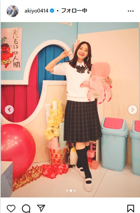 吉田明世アナのインスタグラムから