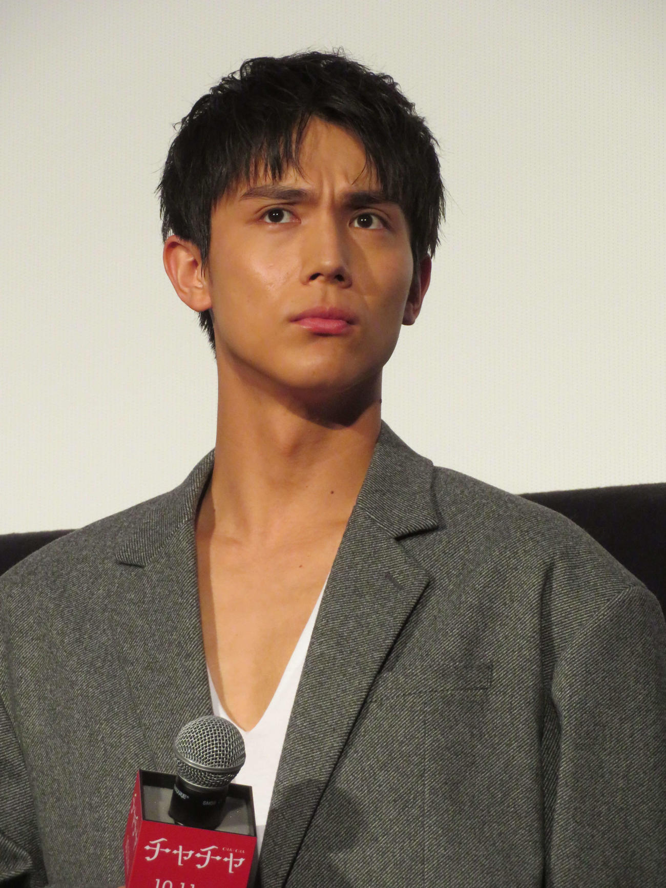 映画「チャチャ」完成披露上映会に登壇した中川大志（撮影・村上幸将）