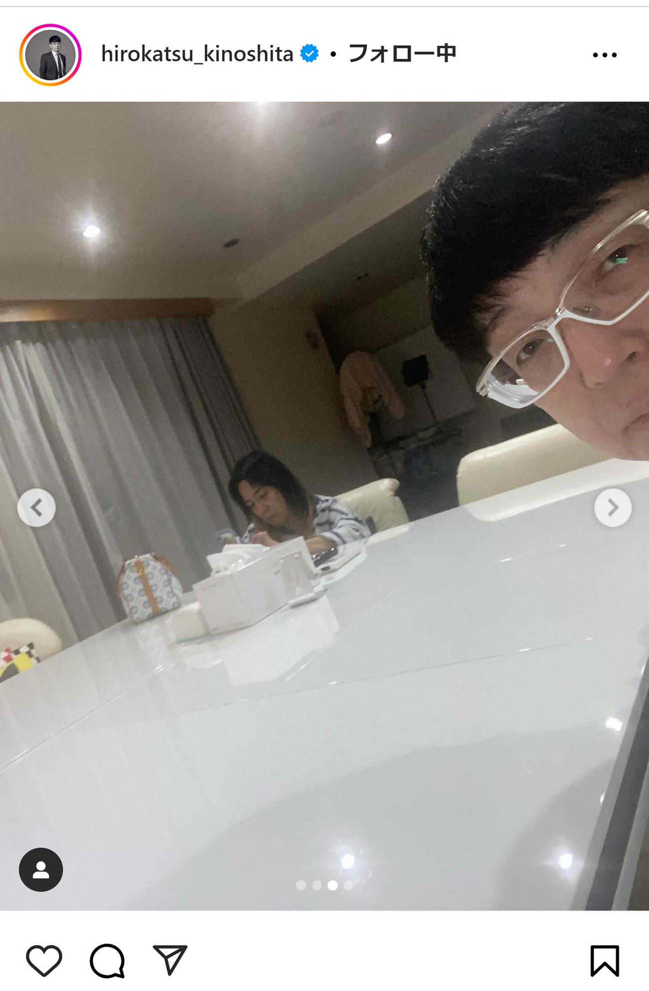 木下博勝氏のインスタグラムから