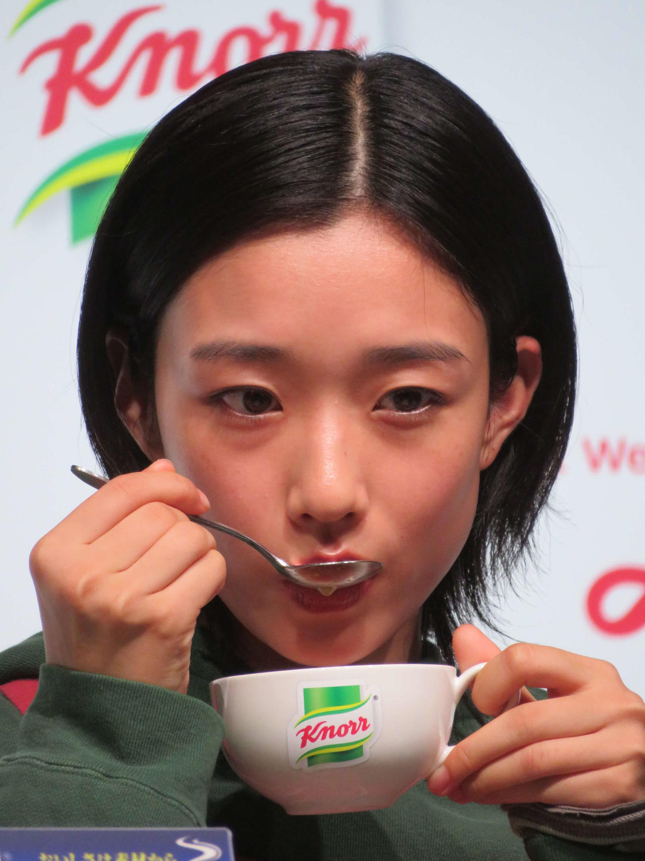 味の素「クノールカップスープ」の新CM発表会見を行った河合優実