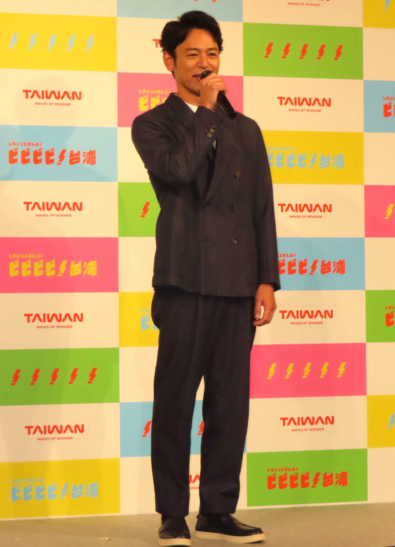 「台湾観光庁　新アンバサダー就任式」に登壇した妻夫木聡