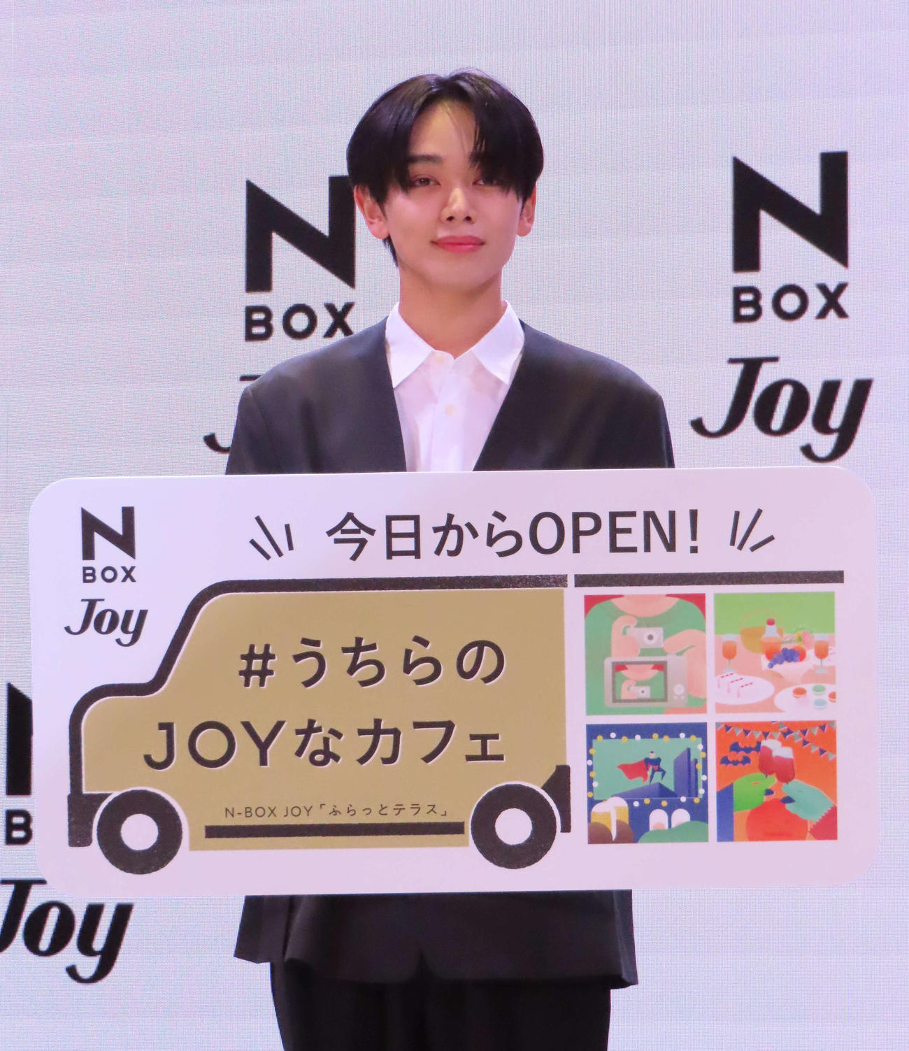 「＃うちらのJOYなカフェ」イベント発表会に出席した宮世琉弥