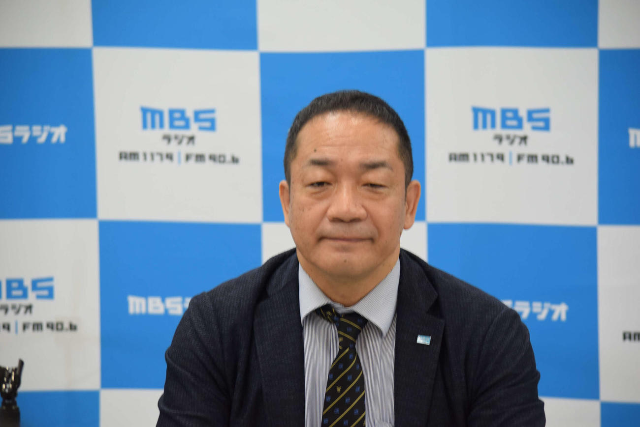 MBSラジオの有貞直明コンテンツデザイン局長（撮影・阪口孝志）