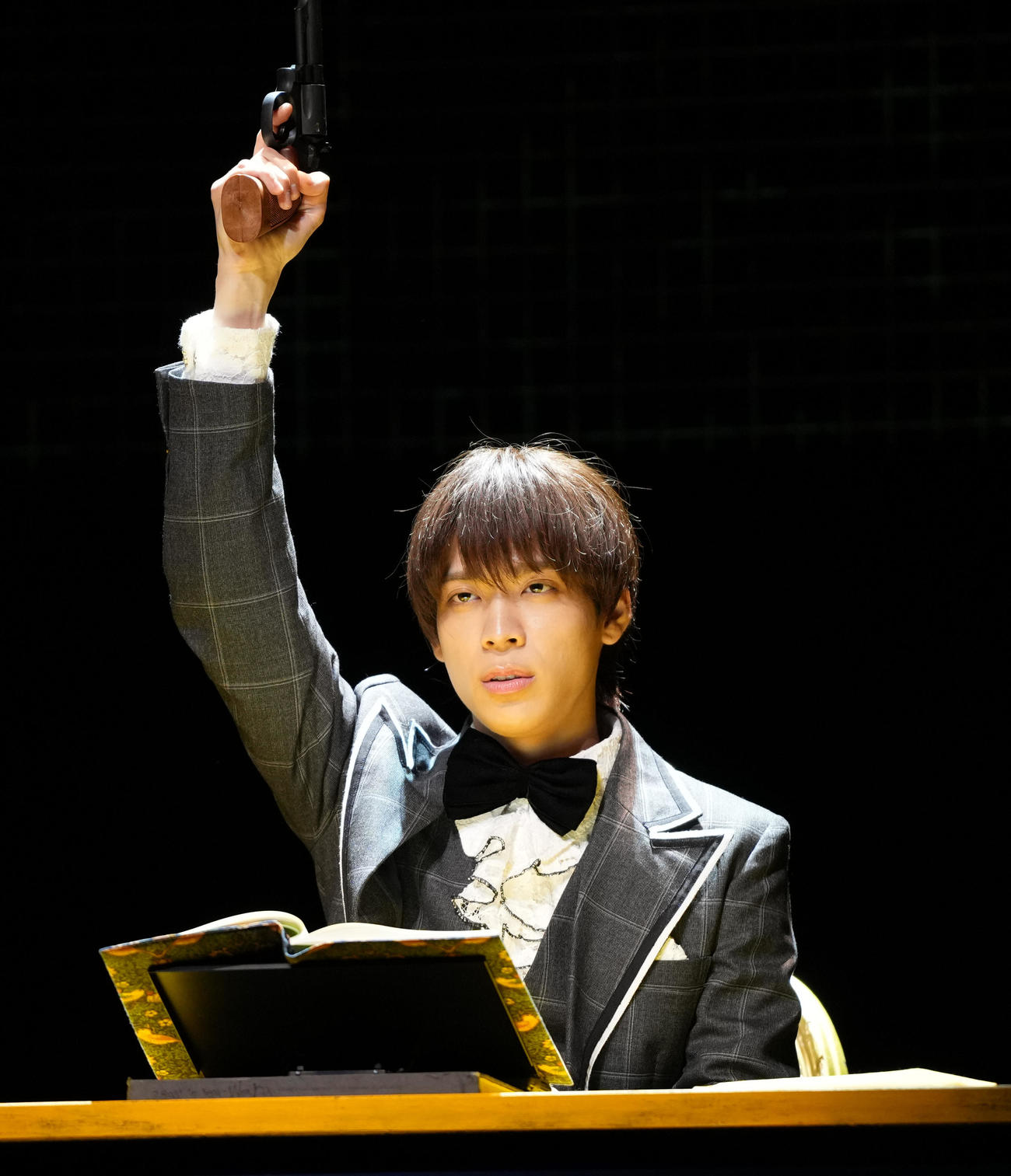 「ハロルドとモード」ゲネプロ取材会　熱演する松島聡（撮影・鈴木みどり）