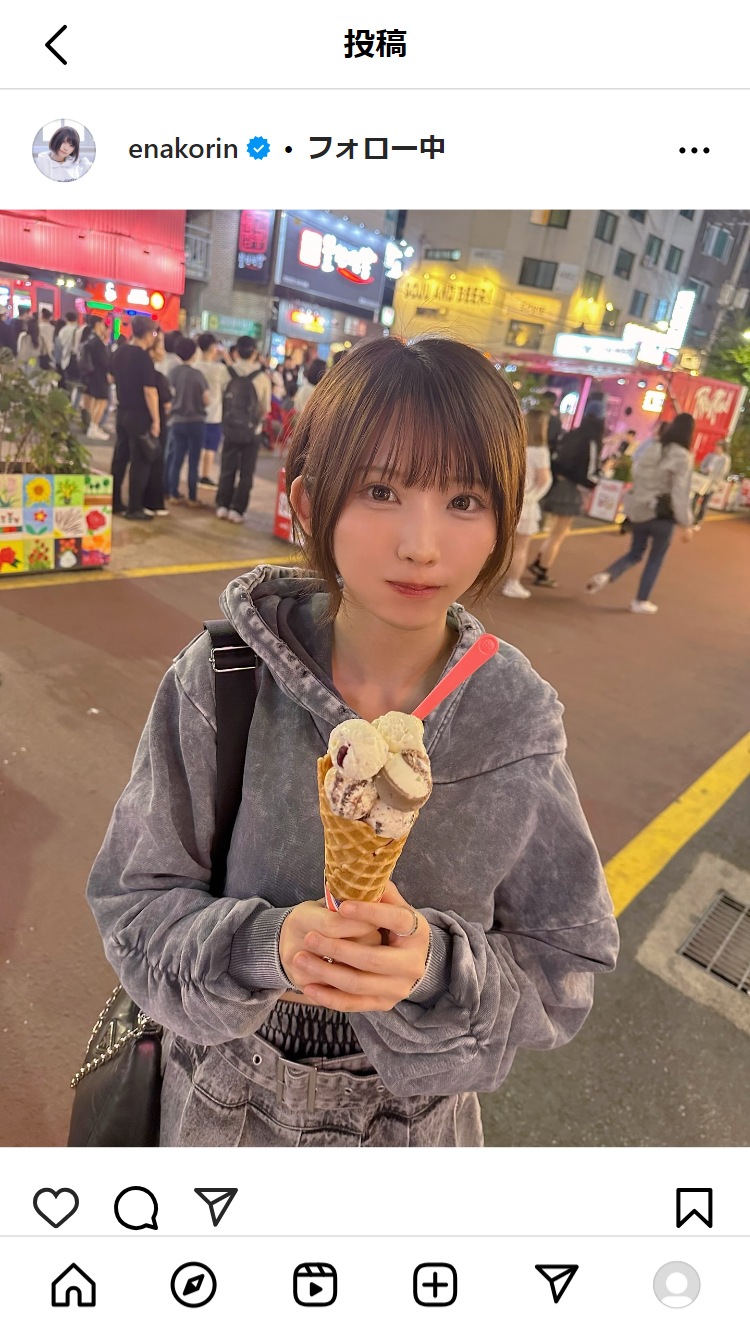 えなこのインスタグラムから