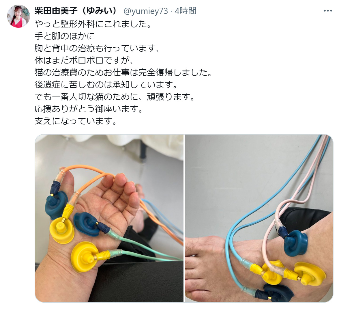 柴田由美子のXから