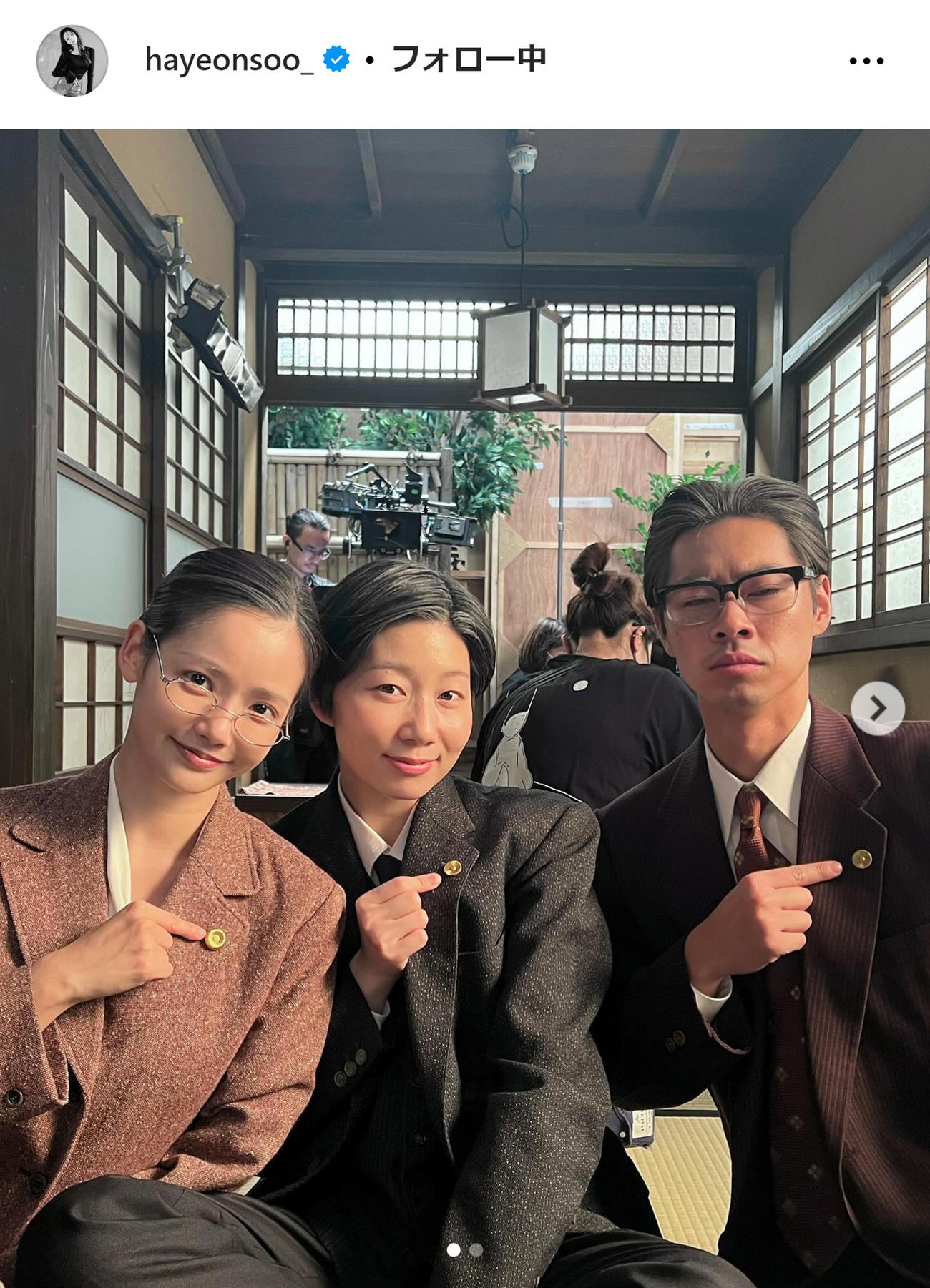 ハ・ヨンスのインスタグラムから