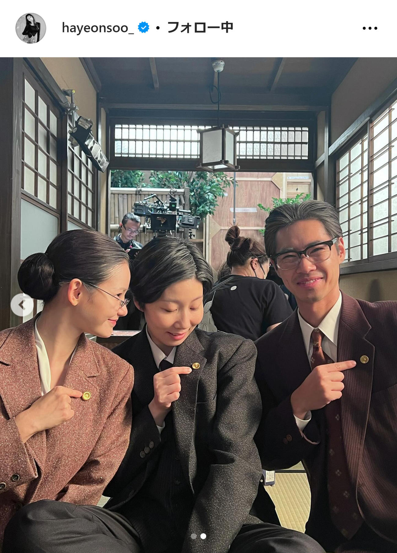 ハ・ヨンスのインスタグラムから