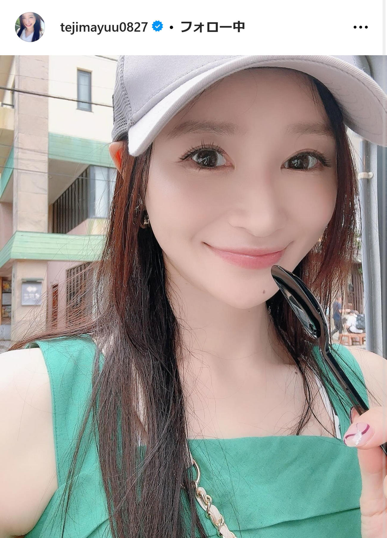 手島優インスタグラムから