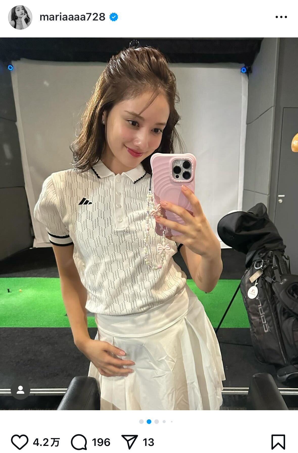 谷まりあインスタグラムから
