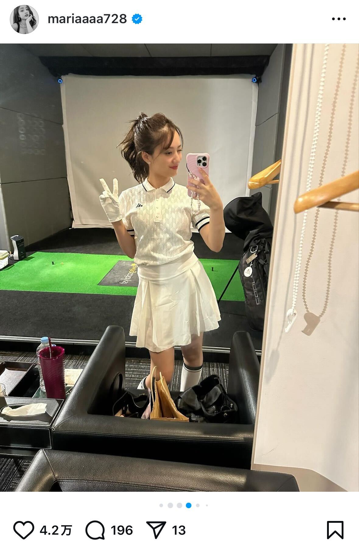 谷まりあインスタグラムから