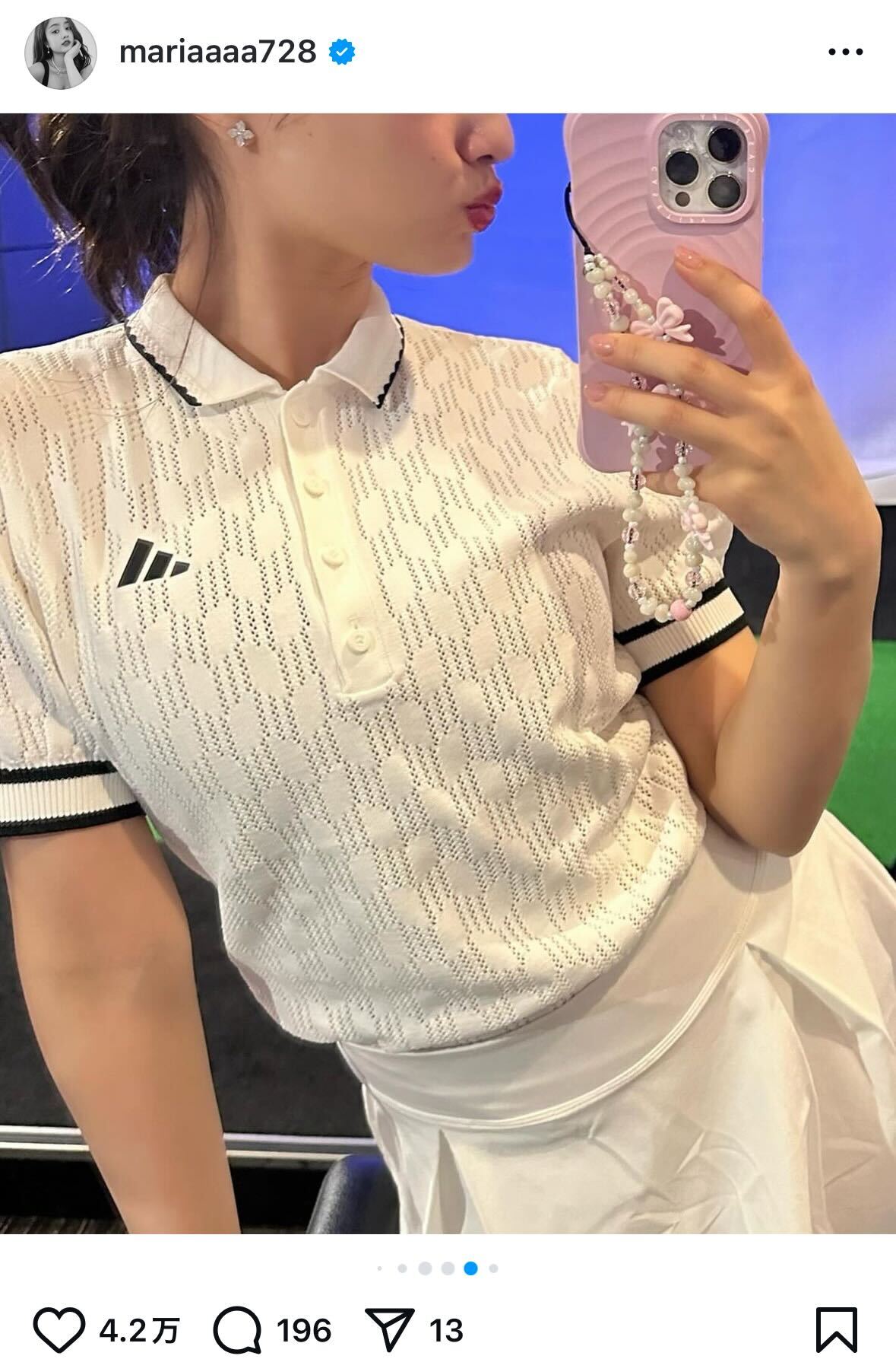 谷まりあインスタグラムから