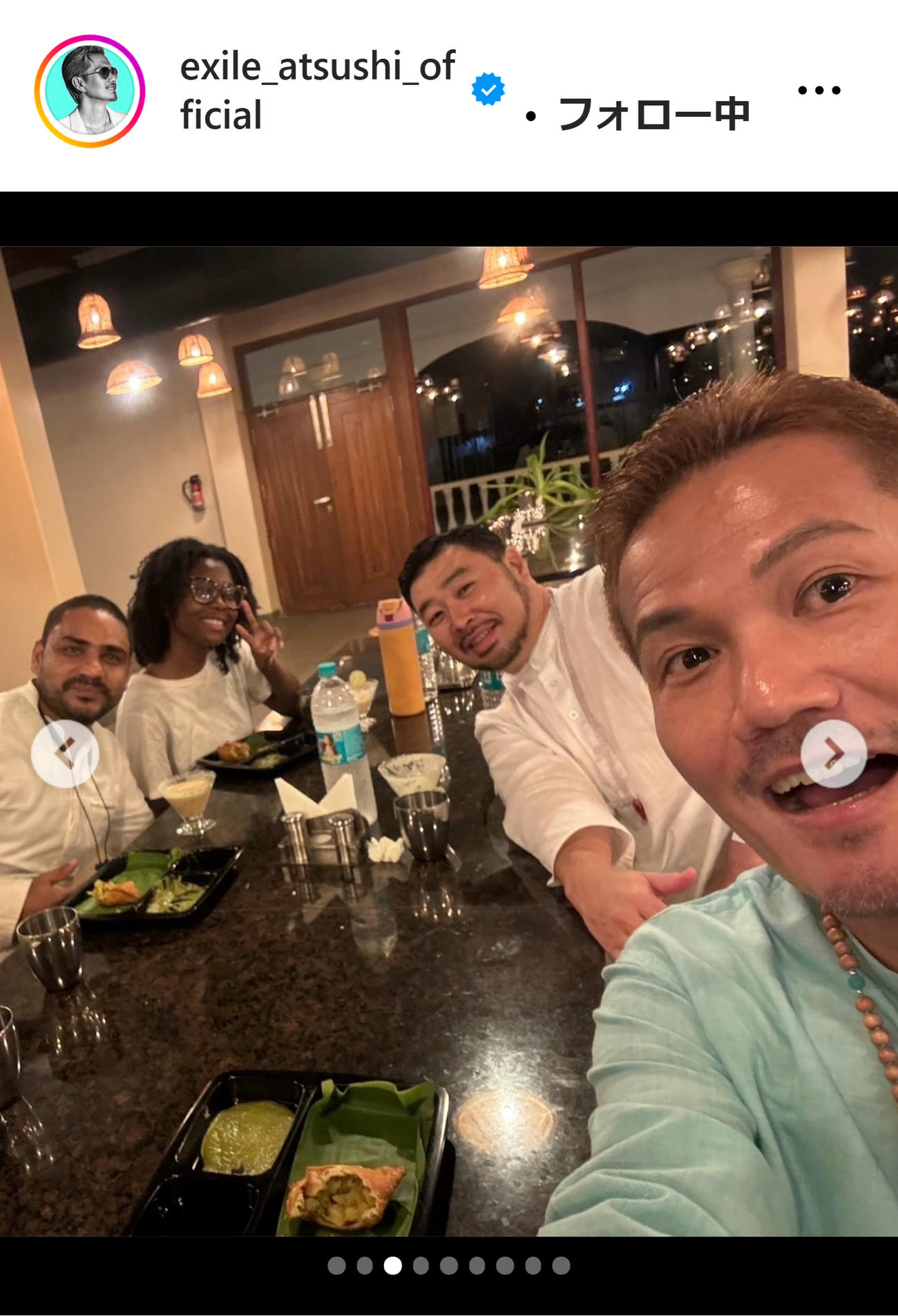 EXILE ATSUSHIのインスタグラムから