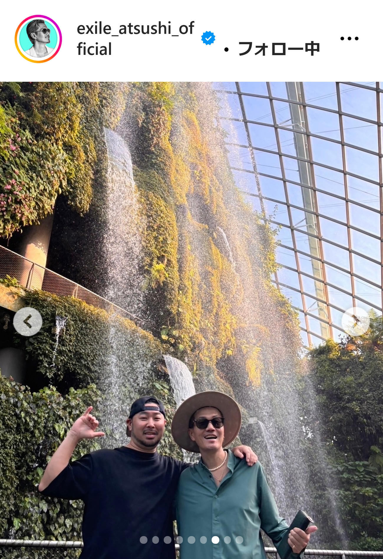 EXILE ATSUSHIのインスタグラムから