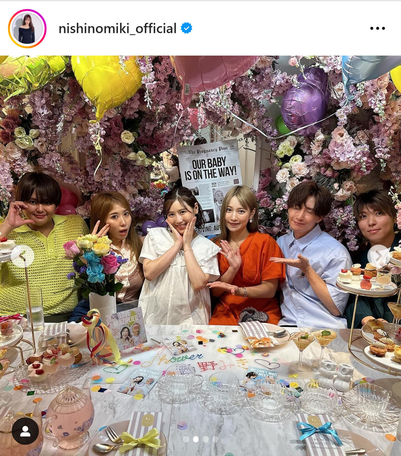西野未姫のインスタグラムから