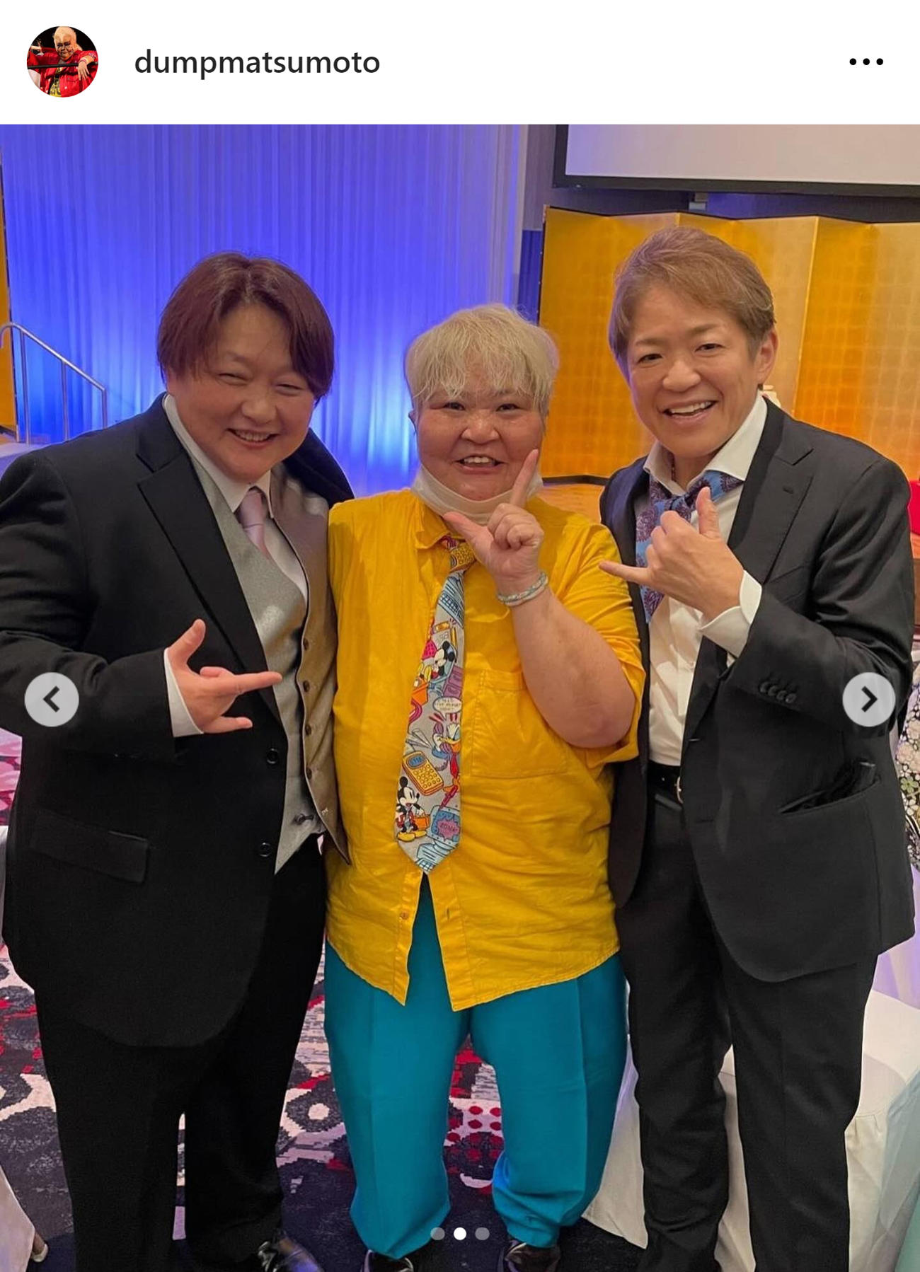 ダンプ松本のインスタグラムから