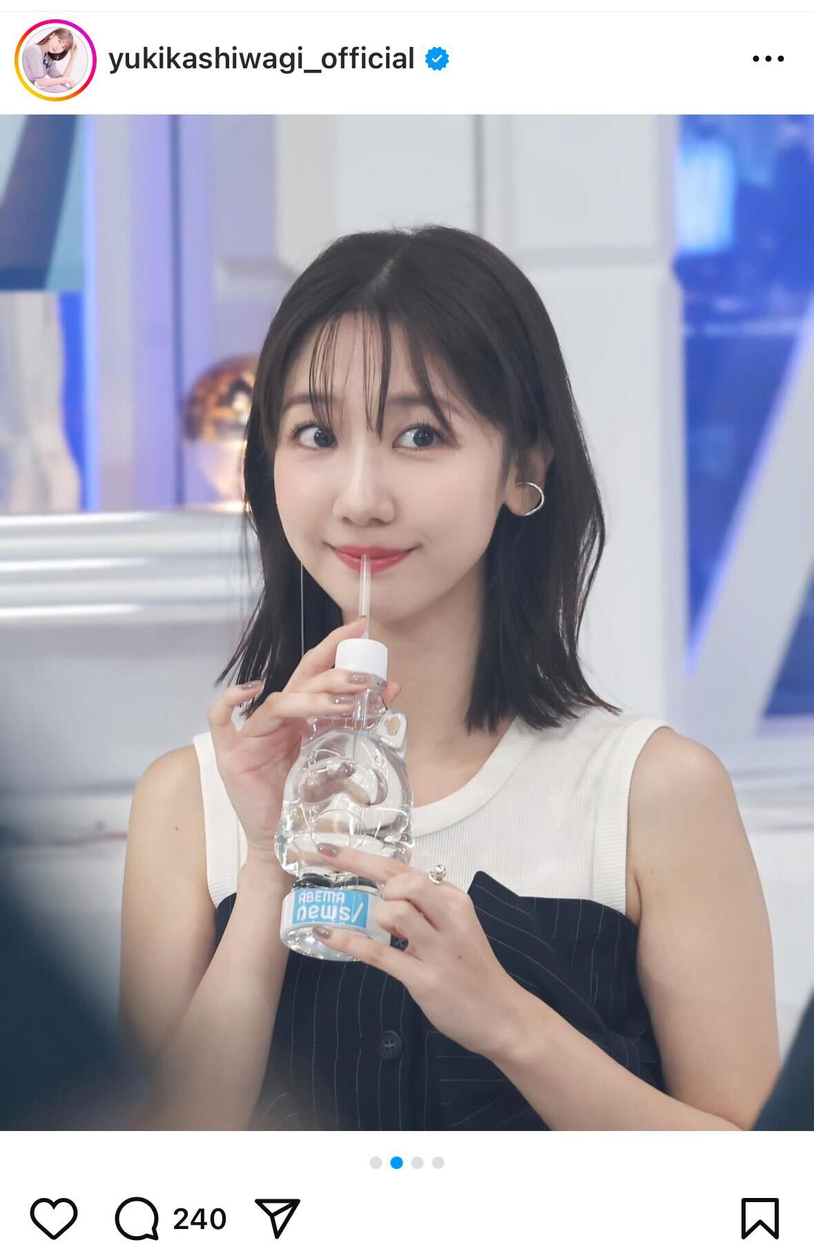 柏木由紀インスタグラムから