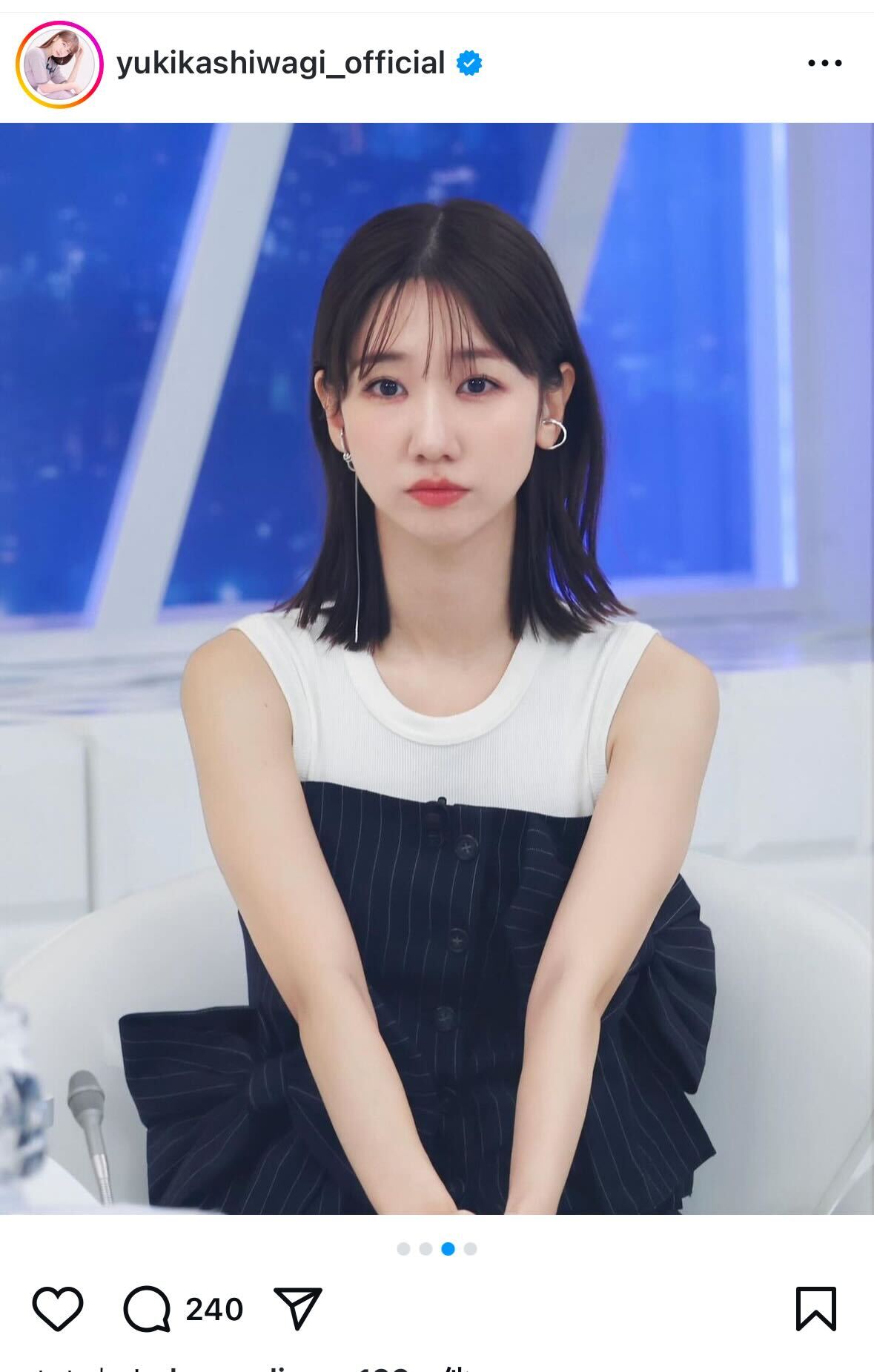 柏木由紀インスタグラムから