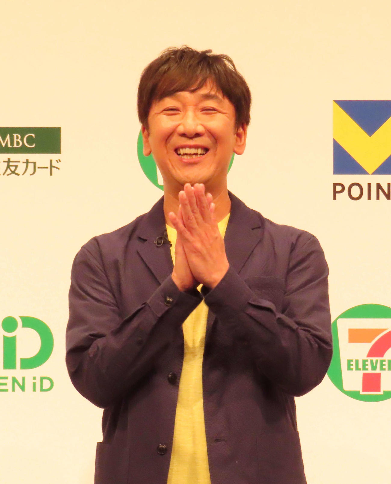 「Vポイント×セブン－イレブンの新たな取り組み発表会」に出席した東京03飯塚悟志