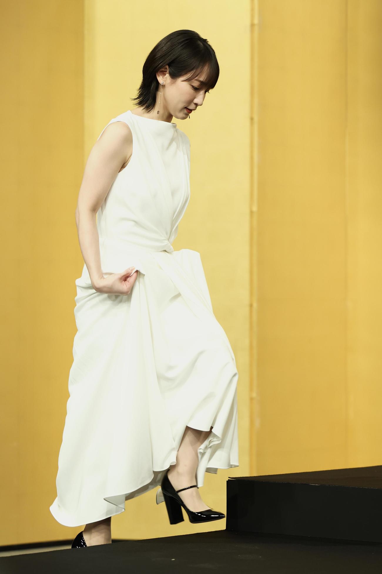2026年NHK大河ドラマ「豊臣兄弟！」出演者発表会見に臨む吉岡里帆（撮影・河田真司）