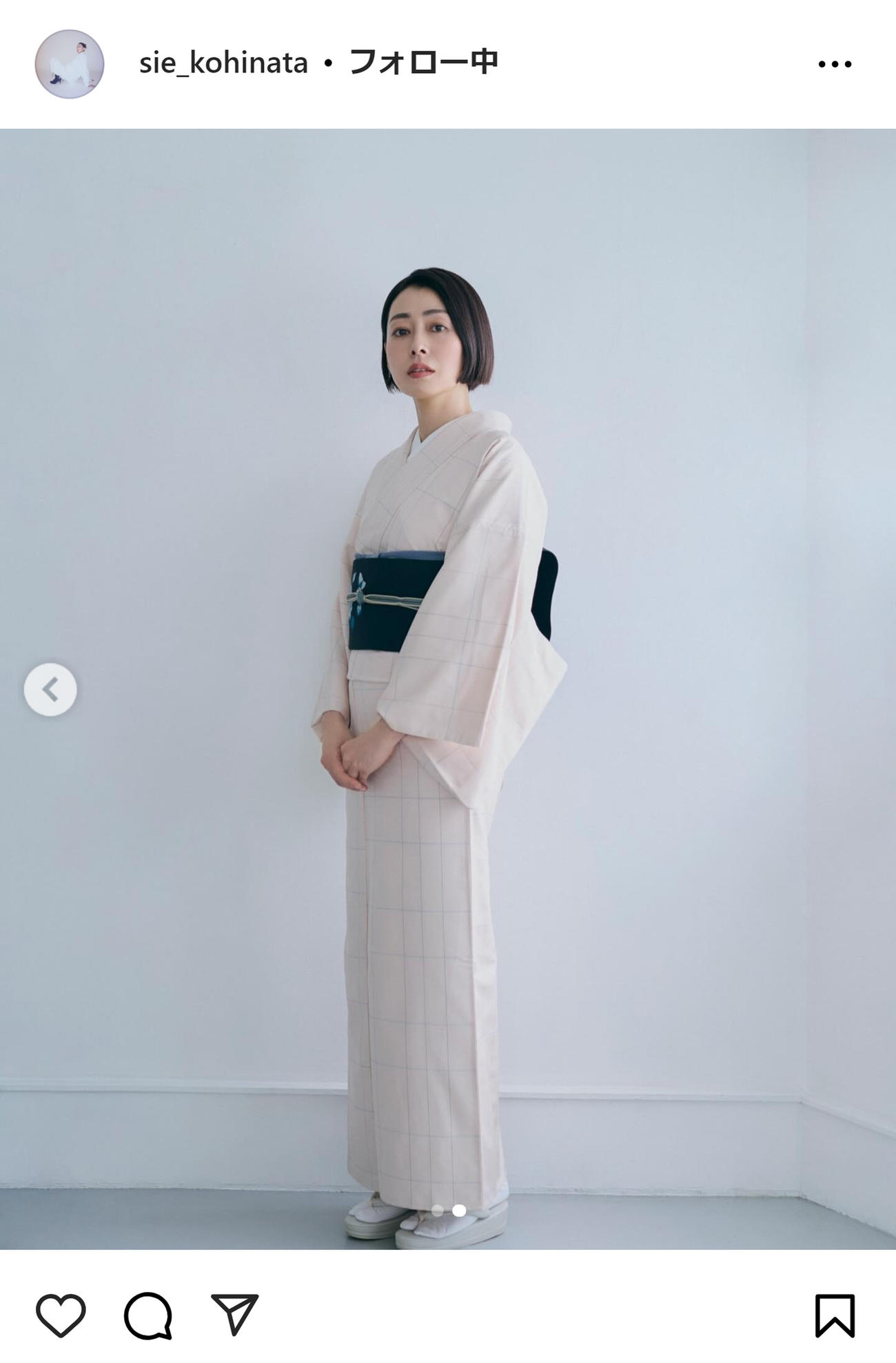 小日向しえのインスタグラムから