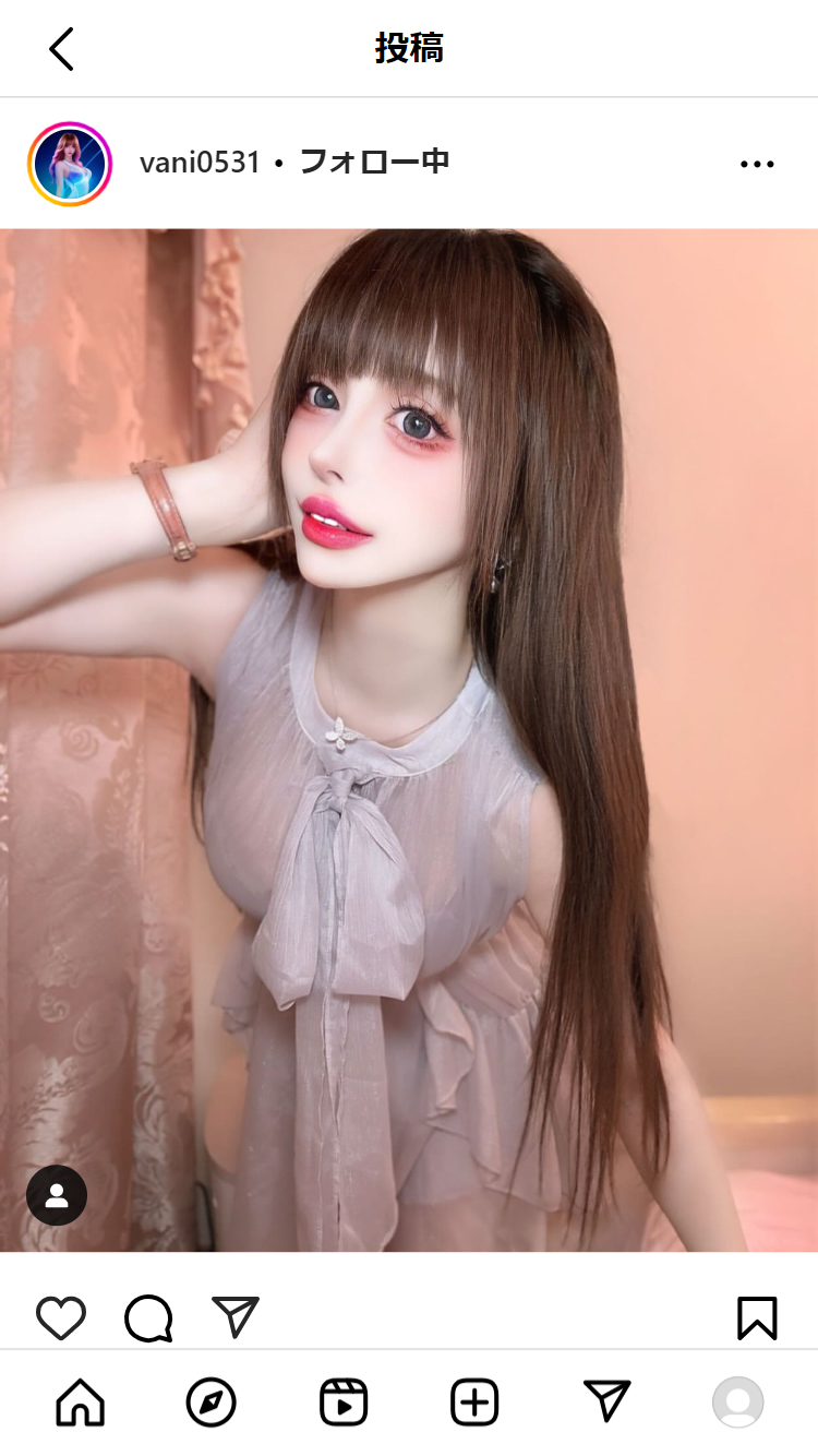ヴァニラのインスタグラムから