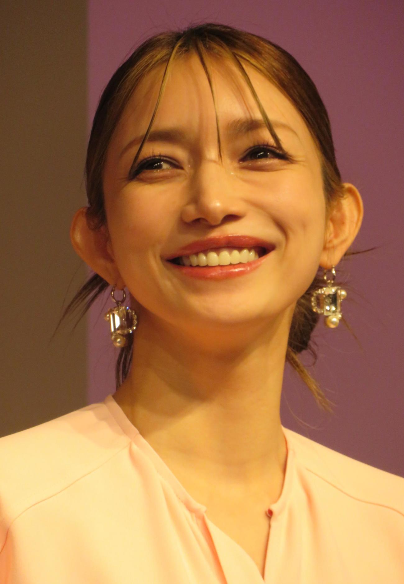 スキンケアブランド「ヘパトリート」のPRイベントを行った後藤真希