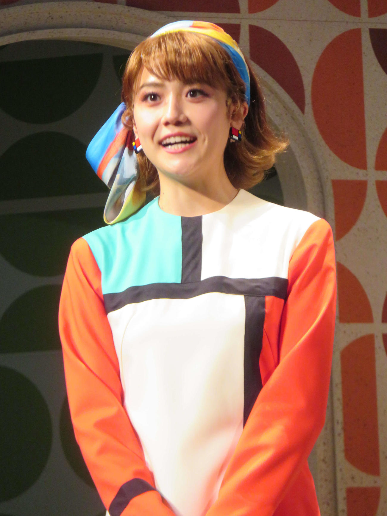 「Come Blow Your Horn～ボクの独立宣言～」初日前会見に登壇した松井愛莉（撮影・村上幸将）