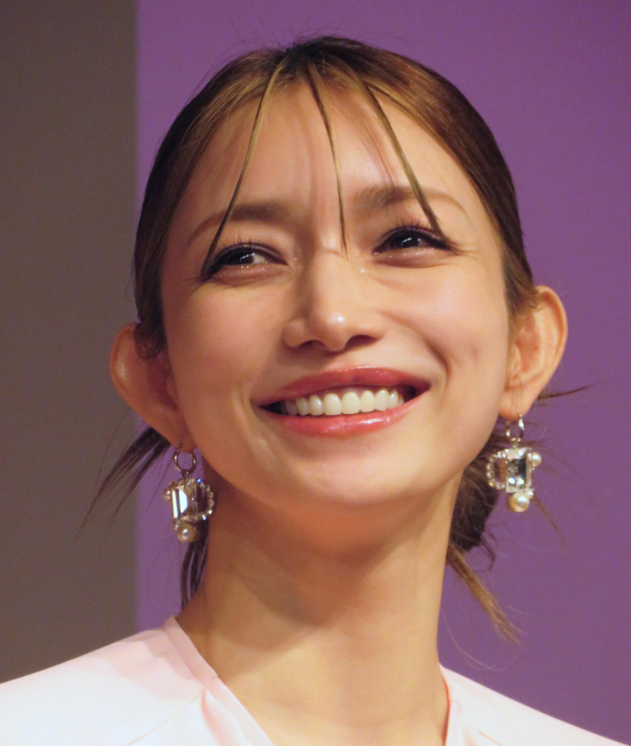 スキンケアブランド「ヘパトリート」のPRイベントを行った後藤真希