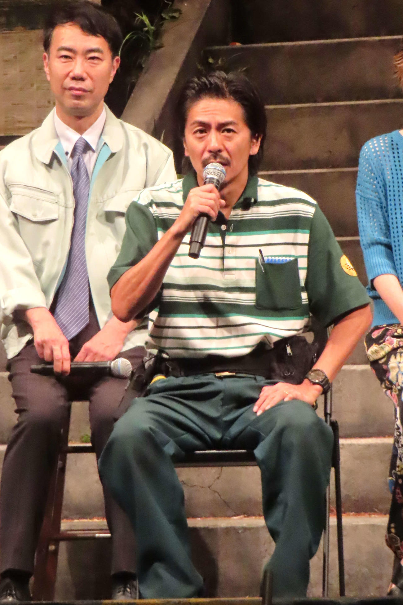 舞台「台風23号」取材会に登壇した森田剛（右）と藤井隆