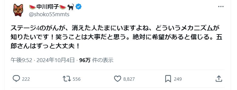 中川翔子のＸから