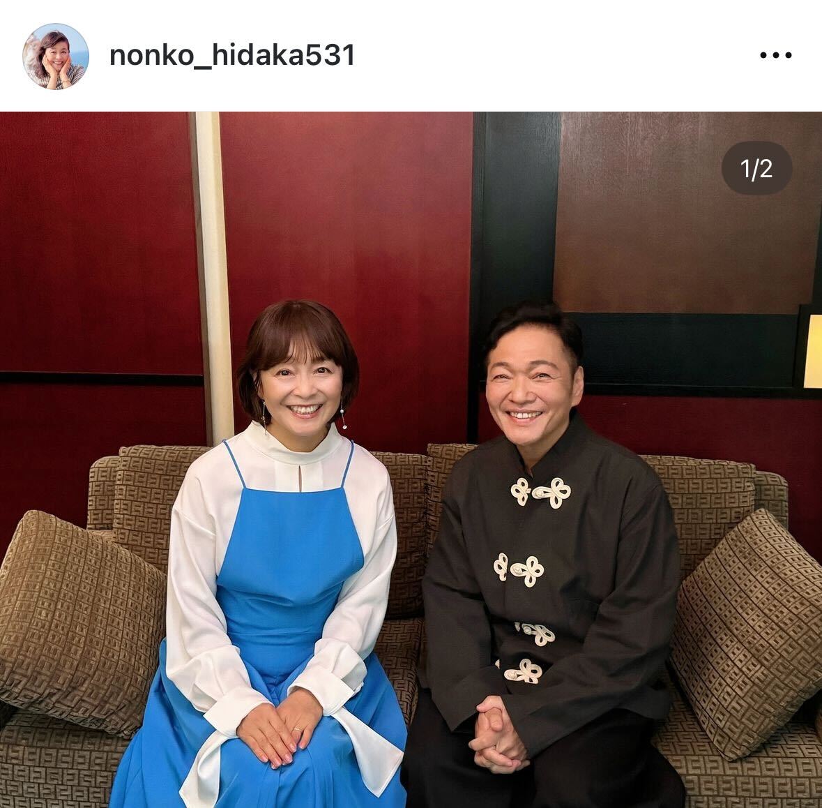 日高のり子のインスタグラムから