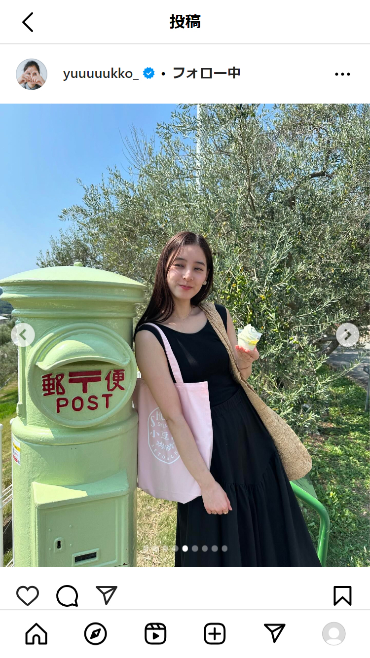 新木優子のインスタグラムから
