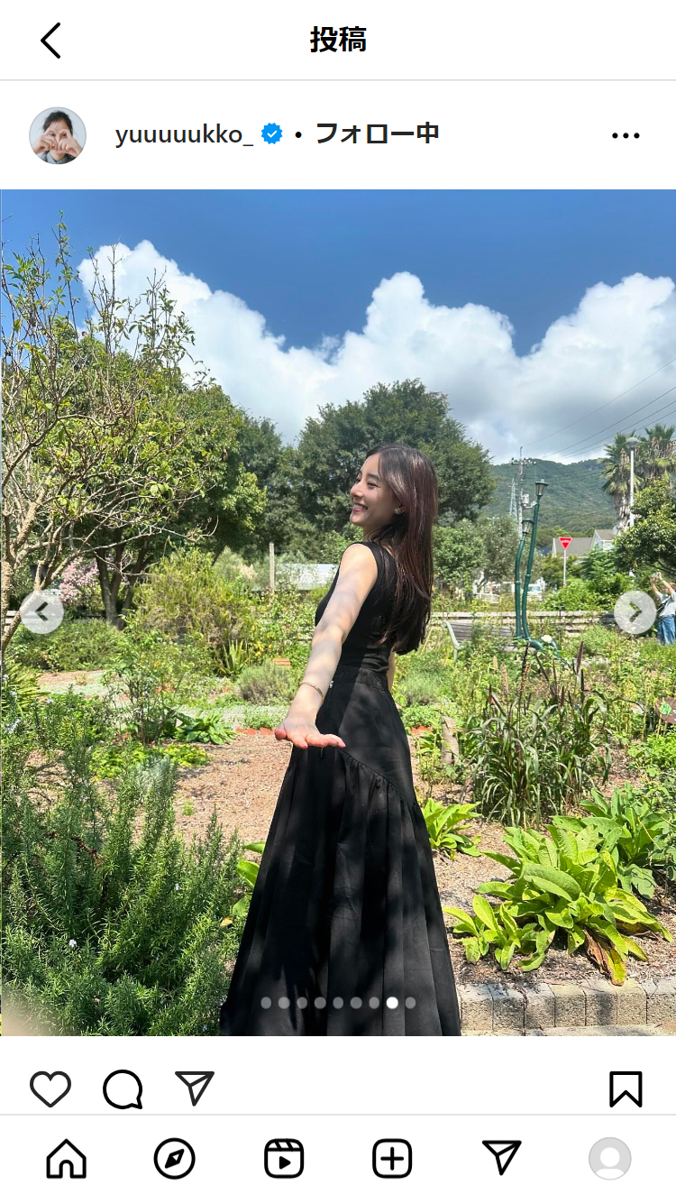 新木優子のインスタグラムから